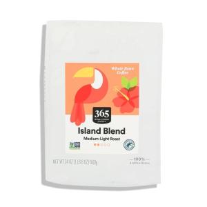 image365 by Whole Foods Market Island Blend Whole Bean Coffee MediumLight Roast 24 Ounce24 Ounce Pack of 1