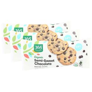 image365 by Whole Foods Market Organic Semi Sweet Chocolate Chips 10 Ounce10 Ounce Pack of 3
