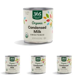 image365 by Whole Foods Market Organic Sweetened Condensed Milk 14 Ounce14 Ounce Pack of 4