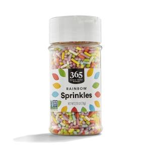 image365 by Whole Foods Market Rainbow Sprinkles Vegan 275 Ounce275 Ounce Pack of 1
