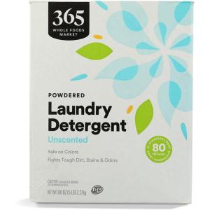 image365 by Whole Foods Market Powdered Laundry Detergent Unscented 80 HE Loads 80 Ounce80 Ounce Pack of 1