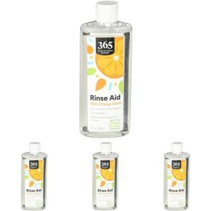 image365 by Whole Foods Market Rinse Aid for Automatic Dishwashers Wild Orange Scent 8 Fl Oz8 Ounce Pack of 4